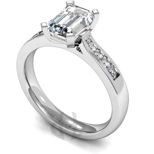 Engagement Ring with Shoulder Stones - (TBC909MTSS)